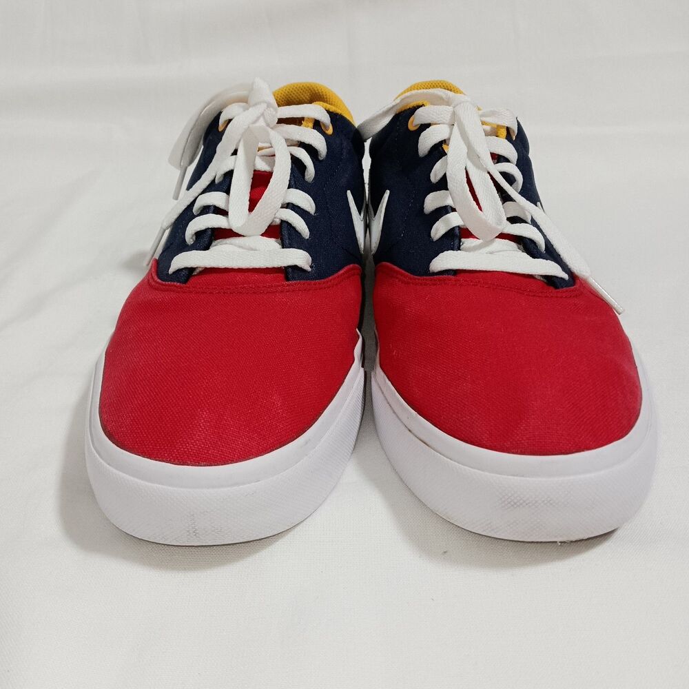 Nike SB Charge Mens Size 13 Canvas Sneakers Red Blue CD6279-600 - Picture 7 of 9
